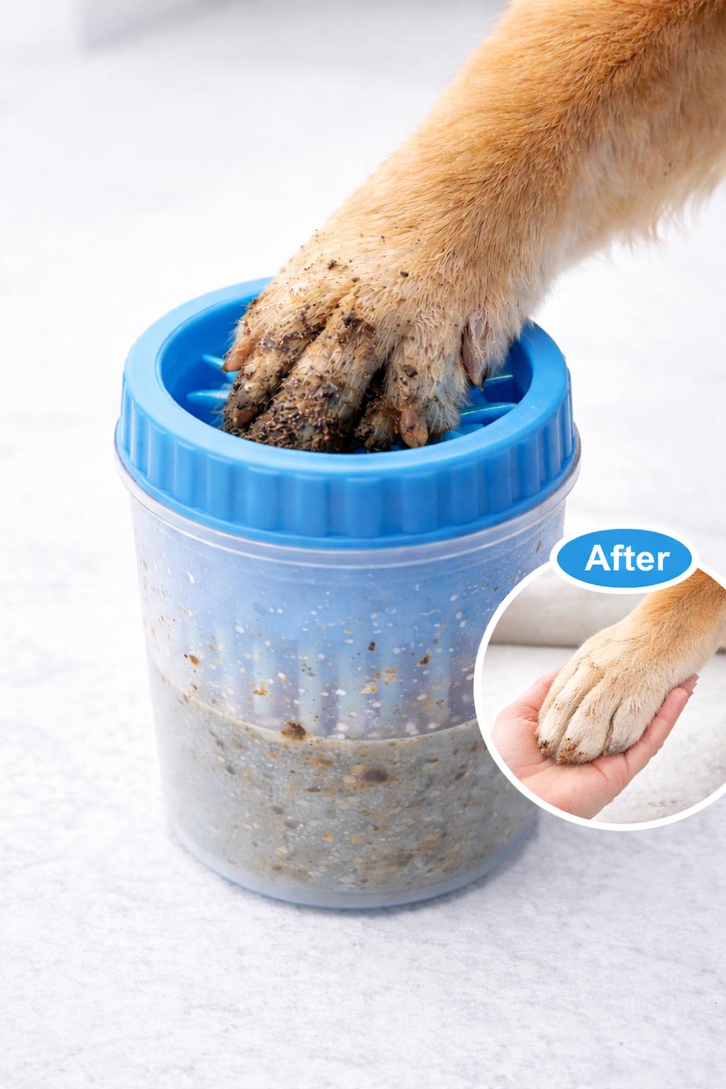 Dog Paw Cleaner Cup – Instantly Cleans Muddy Paws & Keeps Your Home Clean